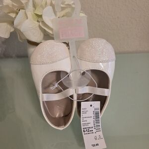 The Children's Place Sparkling White Dress Shoes